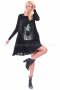 Caramella fashion Уникална черна рокля, снимка 1 - Рокли - 16920434