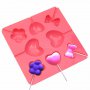 силиконов молд форма 3D за близалки сърце пандела декор торта фондан шоколад украса и др, снимка 1 - Форми - 15666256