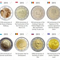 2 Евро монети (възпоменателни) емитирани 2015г, снимка 2 - Нумизматика и бонистика - 16250179