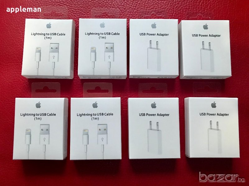 ПРОМО оригинално зарядно и кабел за iPhone 5 6 7 8, снимка 1