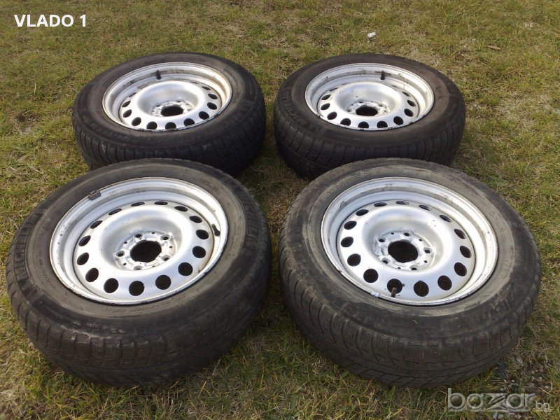 Алуминиеви оригинални джанти със зимни гуми - BMW - 6,5J x 15" - ЕТ - 18, снимка 1