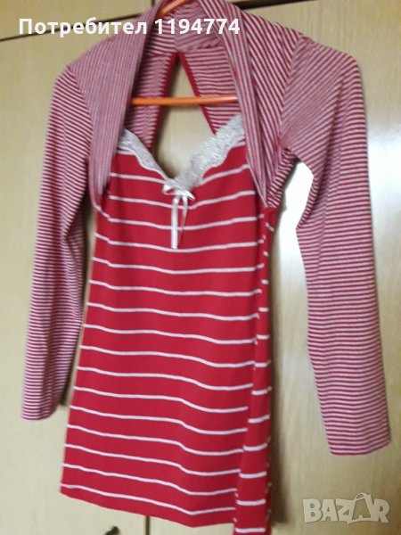Дамска блуза от финно плетиво и дантела, снимка 1