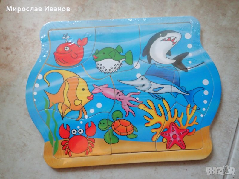 ** Океан ** - дървен пъзел за деца , снимка 1