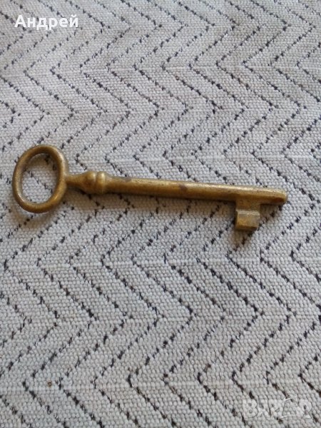 Стар метален ключ #2, снимка 1