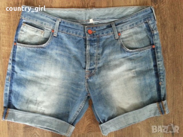 zara men short denim - страхотни мъжки къси панталонки, снимка 4 - Къси панталони - 21998055