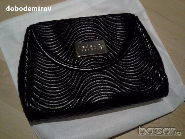 Нова дамска чанта/клъч Versace Black Clutch / Evening bag, оригинал, снимка 8 - Чанти - 14419853