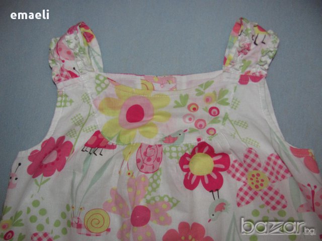 Лятна рокля с охлювчета Next за 3-4 г, снимка 2 - Детски рокли и поли - 11126345