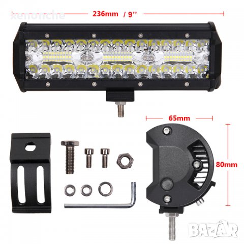 OFFROAD Led Bar 12V 24V 180W 9" 