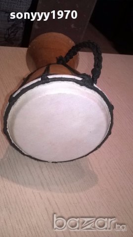 Тарамбука 20/14см с оплетка и дръжка-внос швеицария, снимка 6 - Антикварни и старинни предмети - 14697626