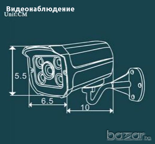 Метална Широкоъгълна FULL AHD 720р 1080p 1/2/3/4mp 4ARRAY IR-CUT Удароустойчива Водоустойчива Камера, снимка 13 - Камери - 10265872