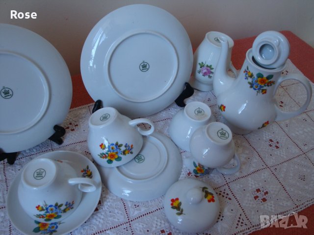 Сервиз за двама за чай/кафе - Kahla „Made in GDR“, снимка 8 - Сервизи - 24608541