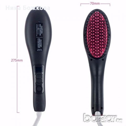 Четка за изправяне на коса-Симпли Стрейт, снимка 3 - Преси за коса - 17909365