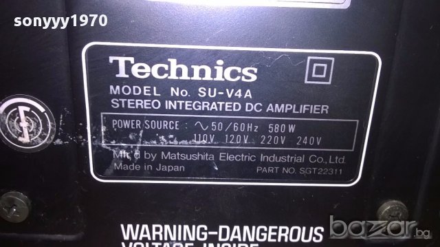 Technics su-v4a dc amplifier-580w-made in japan-от швеицария, снимка 12 - Ресийвъри, усилватели, смесителни пултове - 17859549