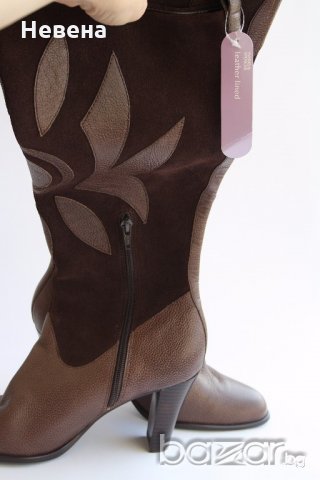 Дамски Ботуши Естествена кожа номер 39, снимка 3 - Дамски боти - 19848349