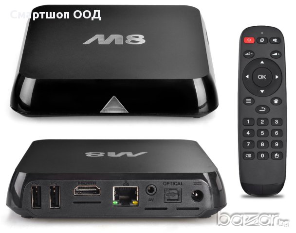 4K ANDROID MEDIA PLAYER M8, снимка 1 - Плейъри, домашно кино, прожектори - 10344349