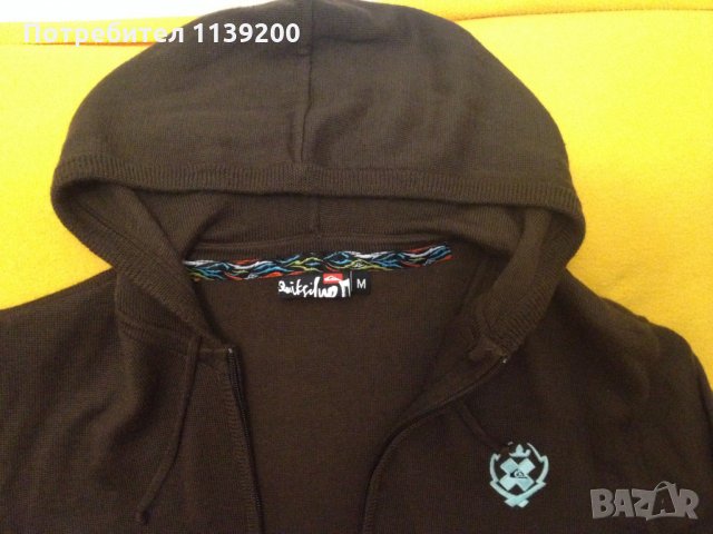 Quicksilver М мъжки суичър жилетка с цип и качулка , снимка 15 - Суичъри - 23995631