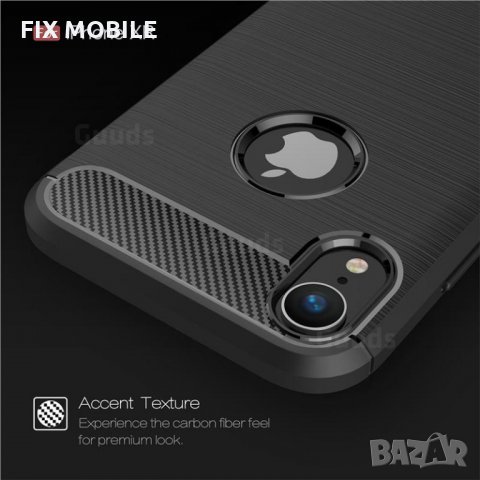 Apple iPhone X/XS карбон силиконов гръб / кейс, снимка 1