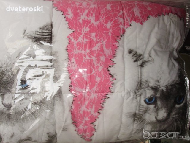 Ранфорс - комплект за единично легло с олекотена завивка, снимка 2 - Олекотени завивки и одеяла - 19771661