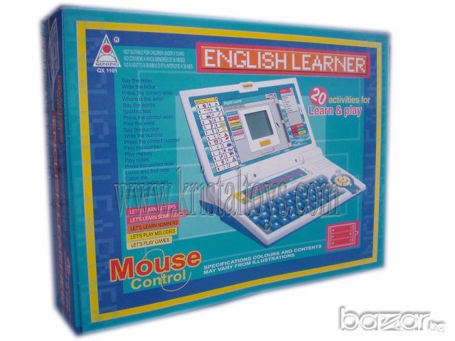 Детска играчка - Компютър с форма на лаптоп и мишка 291043, снимка 1 - Образователни игри - 7320649