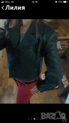 Дамско яке естествена кожа, снимка 2 - Якета - 21549796