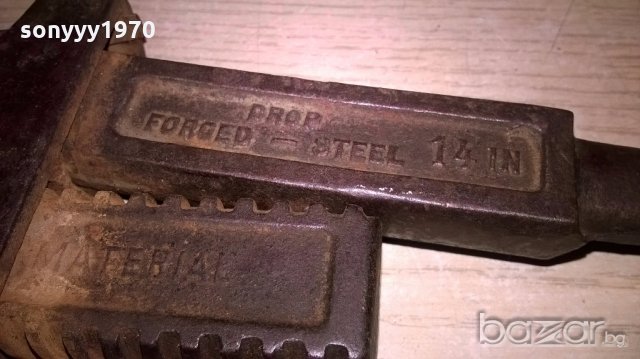 АНТИКА-drop forged-steel 14 in-40см-с дървена дръжка-внос швеицария, снимка 11 - Други инструменти - 18429878