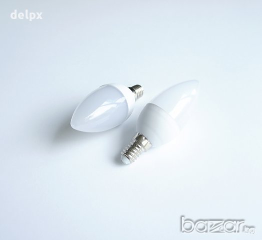 Лампа свещ LED енергоспестяваща с цокъл E14 220V 3,5W 4500K