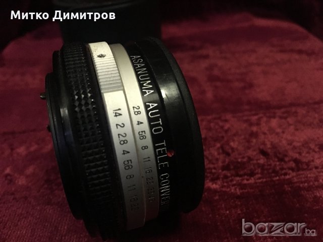 Фотообектив TELE CONVERTER ASANUMA 2x For CANON, снимка 2 - Фотоапарати - 18225232