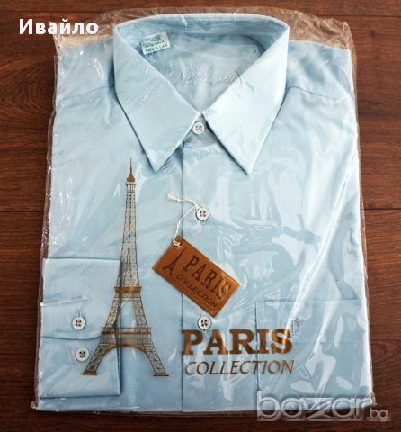 Мъжка елегантна риза "Paris Collection" (чисто нова), снимка 1 - Ризи - 18019673