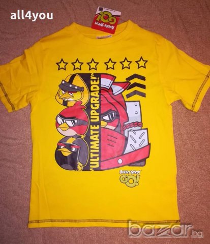  Оригинални внос от Великобритания тениски Angry Birds, снимка 5 - Детски тениски и потници - 9430744