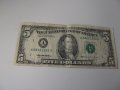 банкнота от 5 долара 1995 г., снимка 1 - Нумизматика и бонистика - 25200039