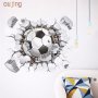 3D футбол Футболна топка стикер за стена и мебел детска стая самозалепващ
