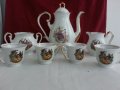  фин порцелан чаши за кафе чайник захарница латиера zajecar, снимка 14