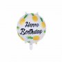 Happy Birthday ананас Хаваи кръгъл фолио фолиев балон хелий или въздух парти рожден ден