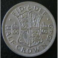 ½ крона 1949, Великобритания, снимка 1 - Нумизматика и бонистика - 15846531
