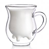 Стъклена кана за мляко с виме, снимка 1 - Други - 17274309