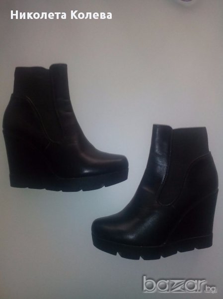 Чисто нови черни обувки, снимка 1