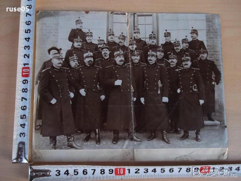 Снимка на група кралски румънски офицери - 1907 г., снимка 1