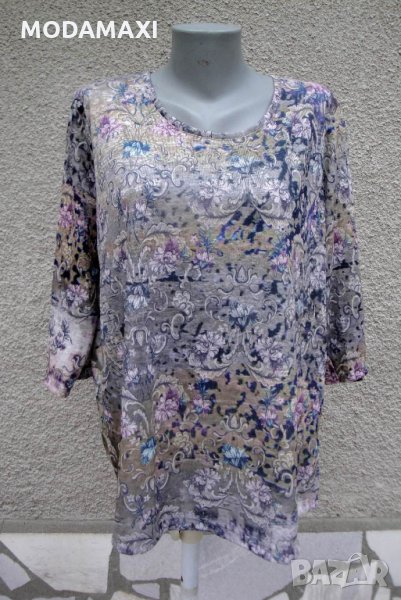 3XL Нова цветна блуза Laura Torelli  , снимка 1