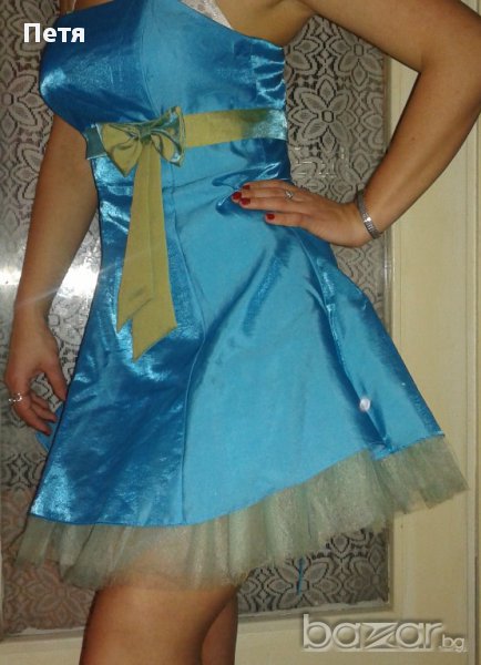 абитуриентска или парти синя рокля, снимка 1