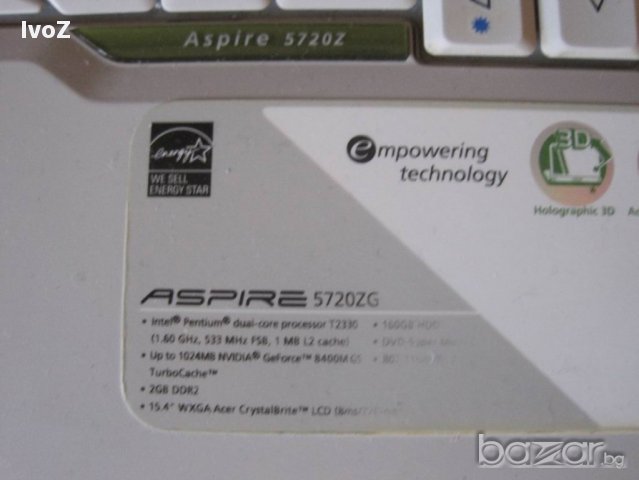 Продавам Acer 5720z-  на части, снимка 6 - Части за лаптопи - 18169122