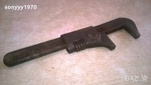 АНТИКА стар раздвижен ключ-внос швеицария-28х7см, снимка 5 - Ключове - 24915113