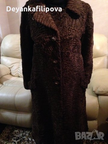 Кожено палто-АСТРАГАН -естествена кожа М, снимка 2 - Палта, манта - 23714996