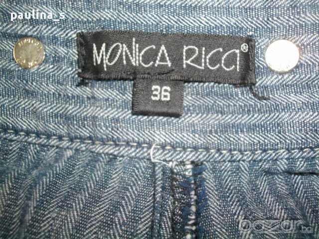 Дизайнерски дънкови бермуди "Monica Rica"® / малък размер , снимка 13 - Къси панталони и бермуди - 10680290