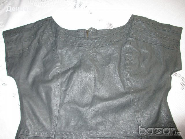 ЕСТЕСТВЕНА КОЖА на OBJECT - дамска кожена рокля, снимка 8 - Рокли - 12652360