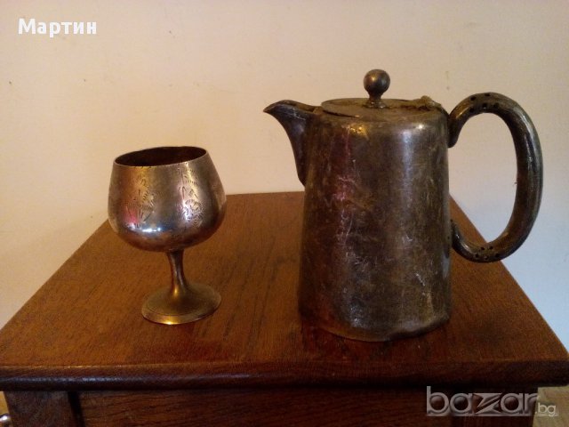 Стари масивни посребрени - Съдове - 2 бр ! (121236)