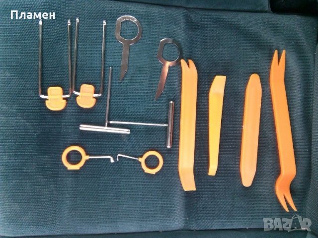 Ремонтен комплект инструменти за разглобяване и демонтаж на интериор, кола, 12 части, снимка 5 - Аксесоари и консумативи - 21611202