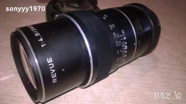 revue-lens made in w.germany-обектив 14см-внос швеицария, снимка 1 - Обективи и филтри - 23859312
