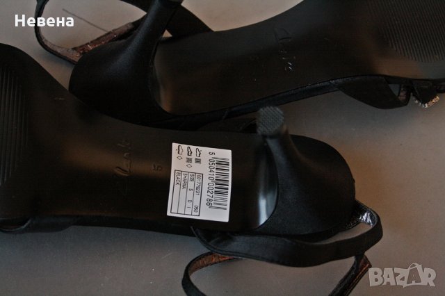 Официални Сандали черни,  Нови, Clarks , снимка 4 - Дамски елегантни обувки - 24888060