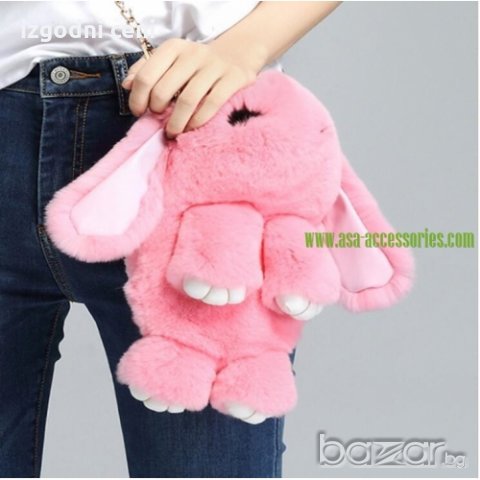 Чанта зайче -розова, снимка 1