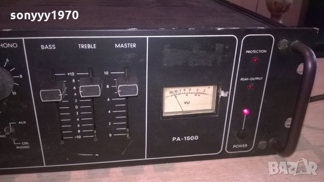 pa-1500 mono ampli-прасе/свиня-внос швеицария, снимка 4 - Ресийвъри, усилватели, смесителни пултове - 24526167